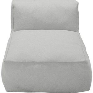 Světle šedý modul zahradní pohovky z textilie bouclé (s lenoškou) Grow – Blomus obraz