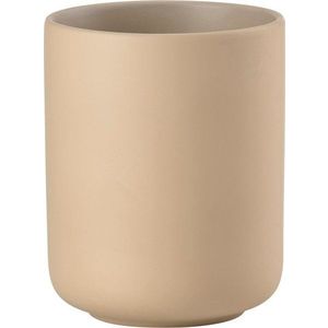 Béžový kameninový kelímek na zubní kartáčky Ume – Zone obraz