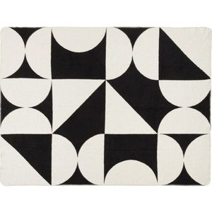 Černá/krémová deka 150x200 cm Tul – noo.ma obraz