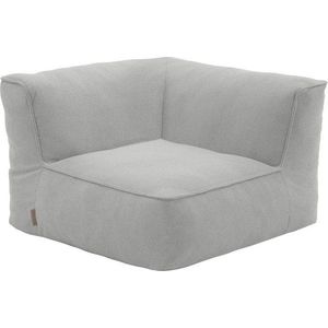 Světle šedý modul zahradní pohovky z textilie bouclé (variabilní roh) Grow – Blomus obraz