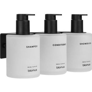 Bílé nástěnné skleněné dávkovače mýdla v sadě 3 ks 350 ml Kirei – Blomus obraz