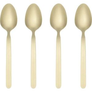 Nerezové dezertní lžičky ve zlaté barvě pro 4 osoby Stella – Blomus obraz