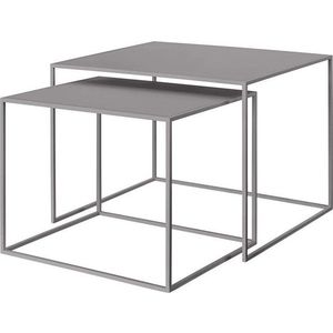 Šedé kovové konferenční stolky v sadě 2 ks 50x60 cm Fera – Blomus obraz