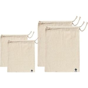 Sada 4 svačinových sáčků z recyklované bavlny Ladelle Eco obraz