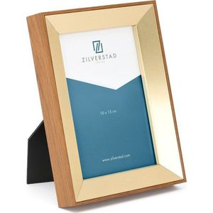 Kovový stojací rámeček v mosazné barvě 13, 5x18, 5 cm Marseille – Zilverstad obraz