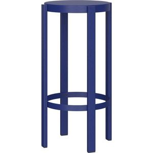 Modrá ocelová barová stolička (výška sedáku 75 cm) Doon – noo.ma obraz