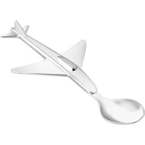 Nerezová dětská lžička ve stříbrné barvě Plane – Zilverstad obraz