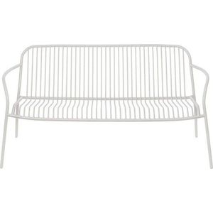 Světle šedá kovová zahradní lavice Yua Wire – Blomus obraz