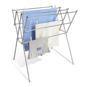 Sušák na prádlo v leskle stříbrné barvě 8 m – Wenko obraz