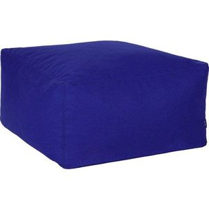 Modrý vlněný taburet Keno – noo.ma obraz