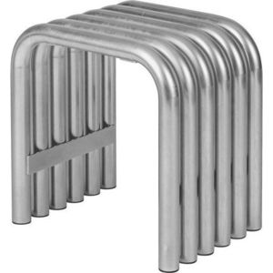 Kovová zahradní židle ve stříbrné barvě Nokk – noo.ma obraz