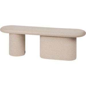 Béžová vlněná polstrovaná lavice Rull – noo.ma obraz