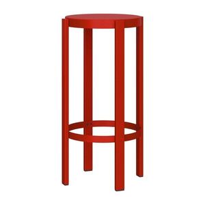 Červená ocelová barová stolička (výška sedáku 75 cm) Doon – noo.ma obraz