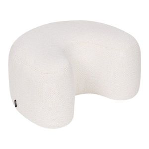 Béžový taburet z textilie bouclé Ü – noo.ma obraz