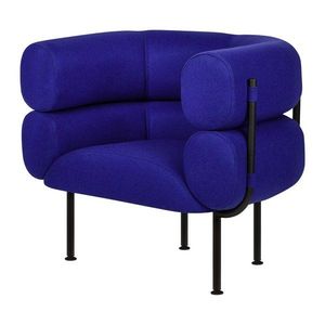 Modré vlněné křeslo Ubi – noo.ma obraz