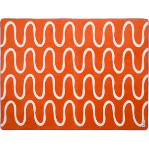 Oranžová deka 150x200 cm Swirl – noo.ma obraz
