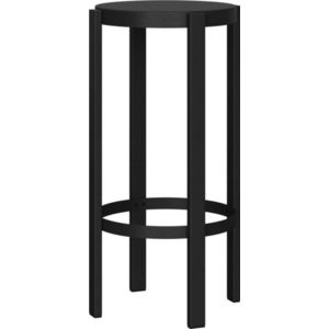 Černá ocelová barová stolička (výška sedáku 75 cm) Doon – noo.ma obraz