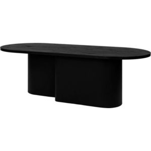 Černý konferenční stolek s deskou v dubovém dekoru 50x115 cm Looi – noo.ma obraz