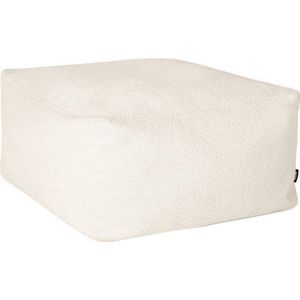 Béžový taburet z textilie bouclé Keno – noo.ma obraz