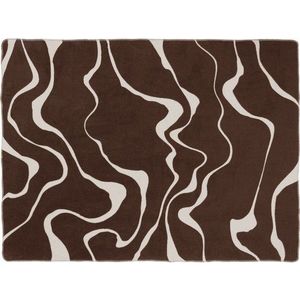 Hnědá/krémová deka 150x200 cm Felu – noo.ma obraz