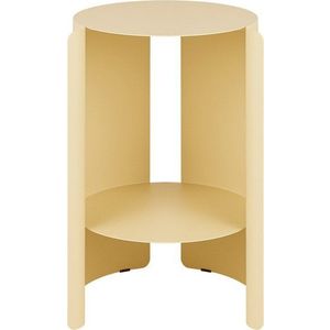 Ocelový kulatý odkládací stolek ø 32 cm Wa – noo.ma obraz