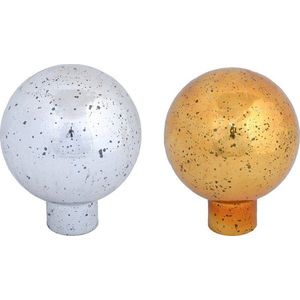 Skleněné koule na plot v sadě 2 ks – Esschert Design obraz