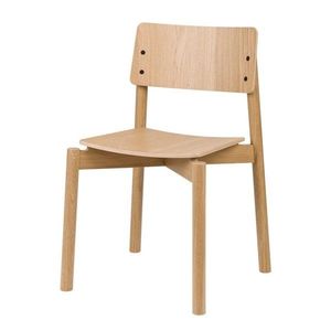 Stohovatelná jídelní židle v dekoru dubu v přírodní barvě Wem – noo.ma obraz