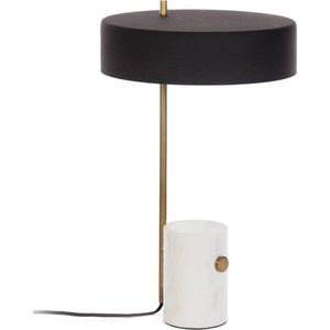 Bílo-černá stolní lampa s kovovým stínidlem (výška 53 cm) Phant – Kave Home obraz