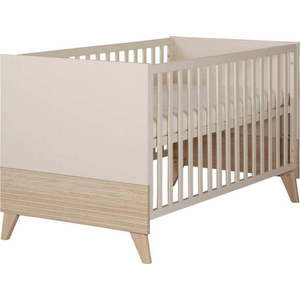 Béžová postýlka s nastavitelnou výškou 70x140 cm Sidney – Roba obraz