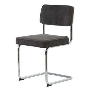 Šedá manšestrová jídelní židle Rupert – Unique Furniture obraz