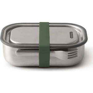 Nerezová svačinová krabička se zeleným páskem Black + Blum, 1000 ml obraz