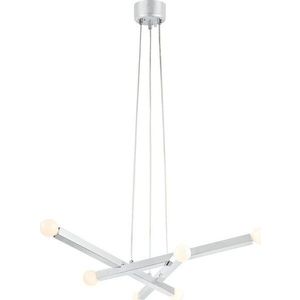 Kovové závěsné svítidlo ve stříbrné barvě Stack – Markslöjd obraz