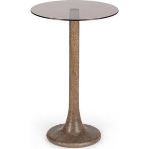 Kulatý odkládací stolek se skleněnou deskou ø 35 cm Aberdeen – Bizzotto obraz