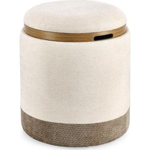 Šedý/béžový taburet Deva – Bizzotto obraz