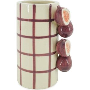 Fialová/krémová keramická váza (výška 21 cm) Havor – Yes Everyday obraz