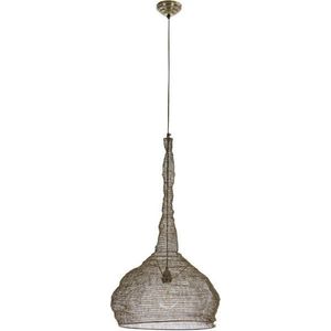 Ocelové závěsné svítidlo v mosazné barvě Amish – Bizzotto obraz