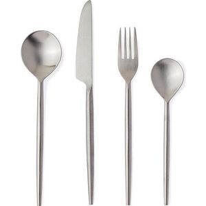 Nerezový příbor 16 ks ve stříbrné barvě pro 4 osoby Bronte – Bizzotto obraz