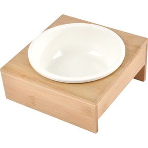 Bambusová miska s podstavcem pro psa ø 16 cm – Love Story obraz