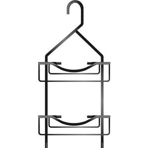 Matně černá závěsná hliníková koupelnová polička Filaire Aluminium – douceur d'intérieur obraz