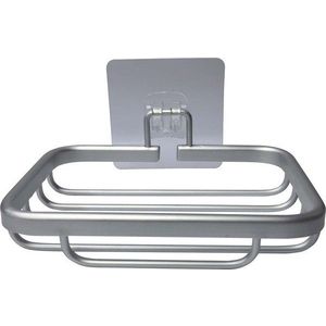 Kovová mýdlenka bez vrtání v leskle stříbrné barvě Filaire Aluminium – douceur d'intérieur obraz