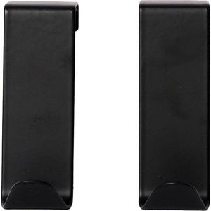 Matně černé závěsné kovové háčky v sadě 2 ks Fixeo – douceur d'intérieur obraz