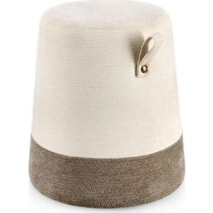 Šedý/béžový taburet Deva – Bizzotto obraz