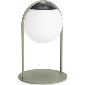 Zelená LED stmívatelná stolní lampa s plastovým stínidlem (výška 21 cm) Pansy – Bizzotto obraz