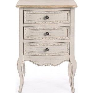 Krémový noční stolek Clarisse – Bizzotto obraz