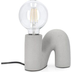 Šedá keramická stolní lampa se skleněným stínidlem (výška 12, 5 cm) Jael – Yes Everyday obraz