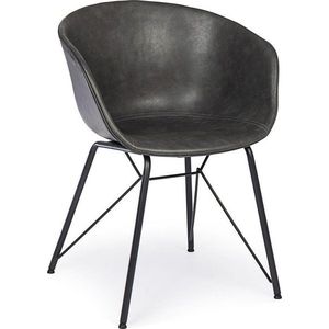 Tmavě šedá čalouněná jídelní židle Warhol – Bizzotto obraz