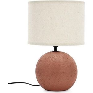 Keramická stolní lampa v terakotové barvě s textilním stínidlem (výška 32 cm) Irvin – Yes Everyday obraz