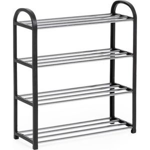 Černý plastový stojan na boty 50, 5x57x19 cm Hallfrid – Yes Everyday obraz