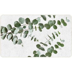 Bílý/zelený koberec 45x75 cm Stevia – douceur d'intérieur obraz