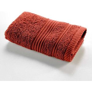 Froté bavlněný ručník v cihlové barvě 30x50 cm Tendresse – douceur d'intérieur obraz